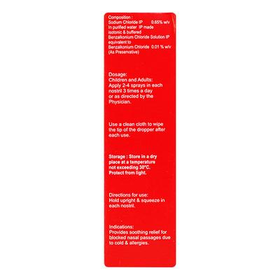 Noblok Saline Nasal Spray 20ml - Nasal Congestion-Nas