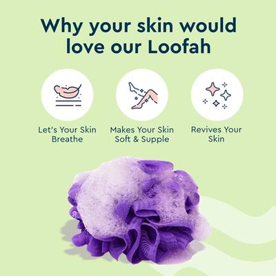 Gubb Exfoliating Bath Loofah- Lilac 1's - Loofahs & Sponges