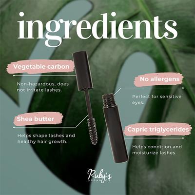 Ruby's Organics Hybrid Mascara - Black 6.5 ml - Mascaras