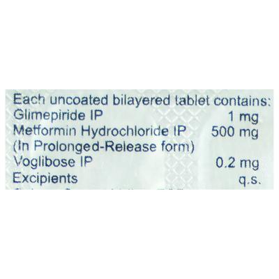 Glyree MV 1mg Tablet 10'S - Diabetes-Ant