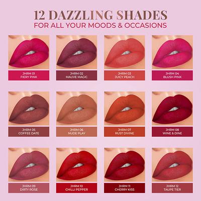Just Herbs Long Stay Relaxed Matte Lipstick Shea Butter + Jojoba Oil Jhrm 05 (Coffee Date) 4gm - Lipsticks
