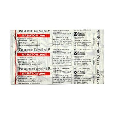 Gabator 300mg Capsule 10'S - Epilepsy/Convulsion-Ant