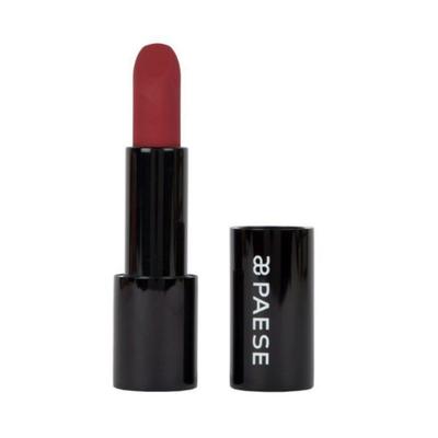 Paese Cosmetics Matte Lipstick Rice Oil, Vitamins C,E Mattologie 112 Vintage Red 4.3gm - Lipsticks