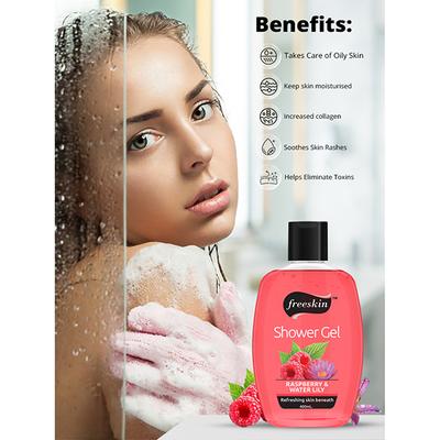 Freeskin Raspberry & Water Lily Shower Gel 400 ml - Shower Gels & Body Wash