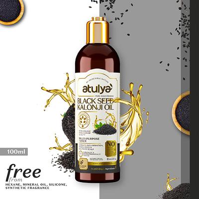 Atulya Pure Cold Pressed Black Seed Kalonji Oil 100 ml - Hair Lotions & Tonics