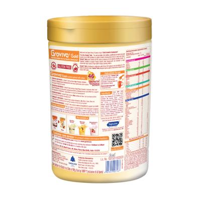 Groviva Gold Age 2+ Child Nutrition Supplement Powder Jar - Chocolate Flavour 400 g - Baby And Infant Supplements