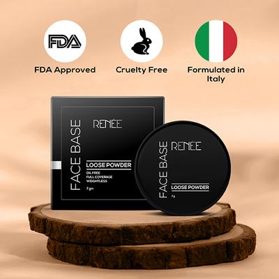Renee Face Base Loose Powder - Warm Beige 7 gm - Loose Powder