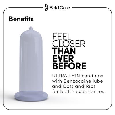 Bold Care Mutual Pleasure Condoms 10's - Plain/Flavoured Condoms