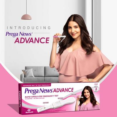 PREGA NEWS ADVANCE PREGNANCY TEST Kit 1's - Pregnancy Testing Kit