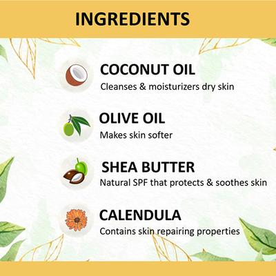 Cocomo Natural Kids Moisturizer Plus Sunscreen Lotion Coconut and Olive Oil SPF 15 Earth Shine 200 ml - Creams, Lotions & Oils
