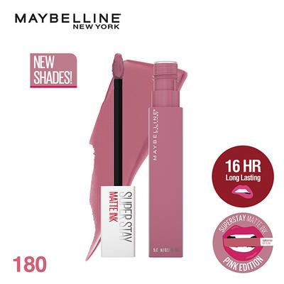 Maybelline New York Super Stay Matte Ink Liquid Lipstick x Pinks Edition, 180 Revolutionary 5 ml - Lipsticks