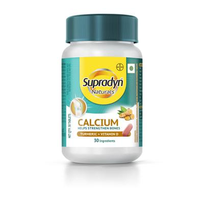 Supradyn Naturals Calcium Tablet - Turmeric + Vitamin D 30's - Multi-Vitamins