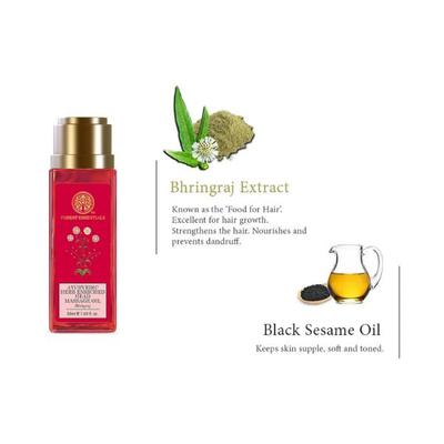 Forest Essentials Ayurvedic Herb Enriched Head Massage Oil Bhringraj Hair Oil for Unisex 50 ml - Hair Oils