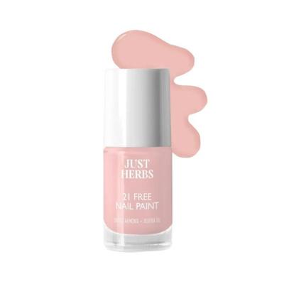 Just Herbs Nail Polish 21 Chemical Free Formula, Quick Dry, Glossy, Lotus Luxe 6 ml - Nail Polish