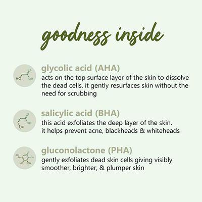 Plum 10% AHA + 5% PHA + 0.5% BHA Chemical Peel with Green Tea 30 ml - Masks & Peels