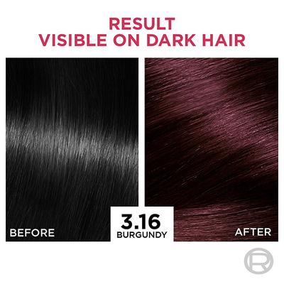 L'Oreal Paris Excellence Creme 3.16 Burgundy with French Rose Oil Triple Care Color (100 gm+72 ml) 1's - Crème