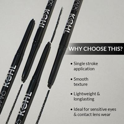 Stars Cosmetics Kohl Eye Makeup Kajal Pencil (Black) 0.35gm - Kajal & Kohls