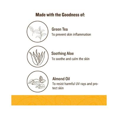 SoulTree Sun Protection Cream with Aloe & Green Tea - SPF 30 100 gm - Face Sunscreen
