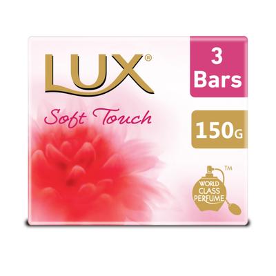 Lux Soft Touch Bar Soap (Pack of 3) 150 gm - Soaps