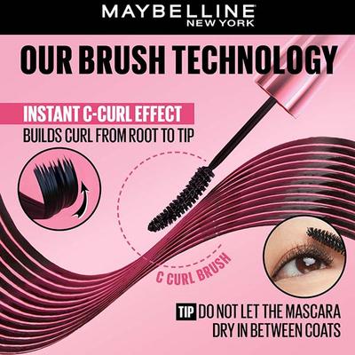 Maybelline New York Hypercurl Waterproof, Very Black 9.2 ml - Mascaras