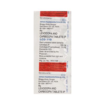 LCD 110 mg Tablet 10'S - Parkinsonism-Apd