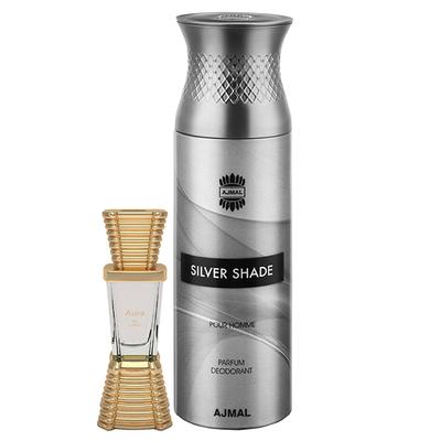 Ajmal Aura Concentrated Perfume Oil Floral Fruity And Silver Shade Homme Deodorant Citrus Woody Fragrance 210 ml - Perfumes (Edt/Edp)