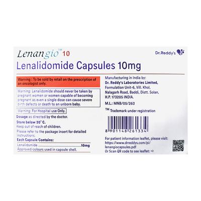 Lenangio 10mg Capsule 10'S - Cancer Oncology-Cyt