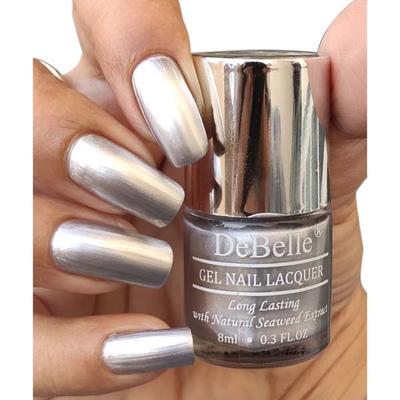 Debelle Gel Nail Lacquer Chrome Silver Nail Polish 8ml - Nail Polish