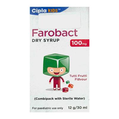 FAROBACT TUTTI FRUTTI 100mg Dry Syrup 30ml - Bacterial Infections-OBL