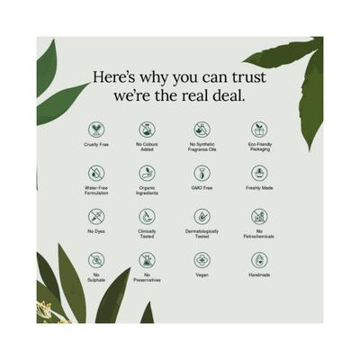 Juicy Chemistry Hemp, Tea Tree & Neem-Organic Face Wash for Acne Prone & Oily Skin 100ml - Face Wash & Cleansers