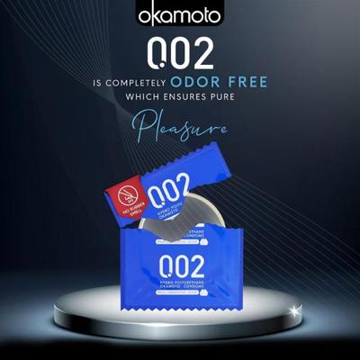 Okamoto 002 Rich Lubricative condoms 2's - Plain/Flavoured Condoms