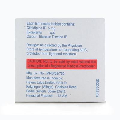 Rancil 5mg Tablet 10'S - Hypertension-Cal