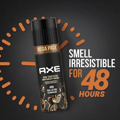 Axe Dark Temptation Long Lasting Deodorant Bodyspray For Men 215 ml - Men Deodorants/Roll-Ons