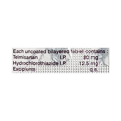Telmed H 80mg Tablet 10'S - Hypertension-Ang