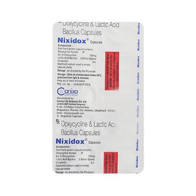 Nixidox Capsule 10'S - Bacterial Infections-Tet