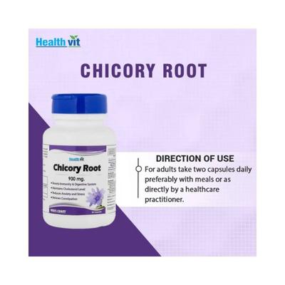 Healthvit Chicory Root Capsules For Immunity Booster 60's - Vitamin C