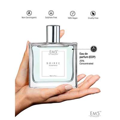 EM5 Soiree Perfume for Men - Eau De Parfum Spray, Spicy Amber Citrus 50 ml - Men Perfumes (Edt/Edp)