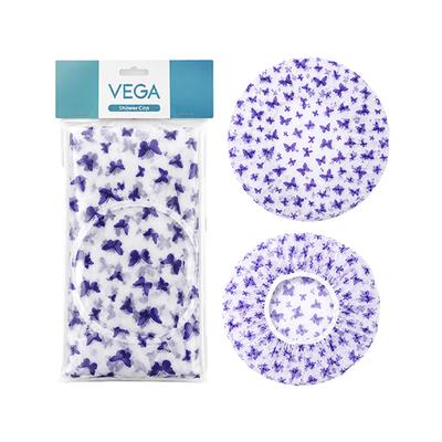 Vega Premium Shower Cap For Women, Waterproof Reusable Bath Cap, Set Of 2 (Sc-02) - Shower Cap