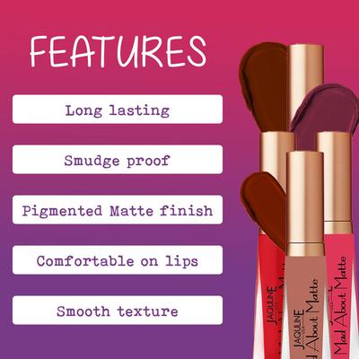 Jaquline USA Mad About Matte Liquid Lipstick Nude Streak 6.5 ml - Liquid Lipsticks