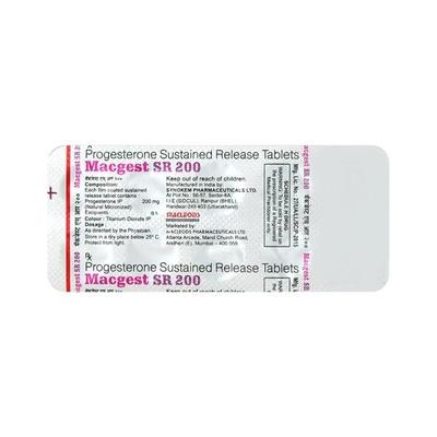 Macgest SR 200mg Tablet 10'S - Hormonal Therapy-Oes