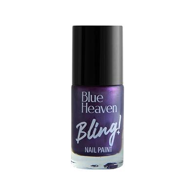 Blue Heaven Bling Nail Paint, Indigo Blue-438 8 ml - Nail Polish