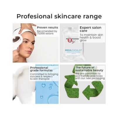 O3+ Bridal Oxygenating Glow Skin Facial Kit - 81g 10's - Facial Kits