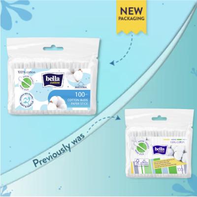 Bella Paper Cotton Buds Foil 100's - Cotton Buds & Balls