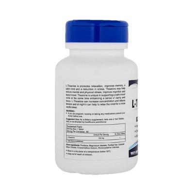 Healthvit L-Theanine - Tablets 60's - Calcium And Minerals