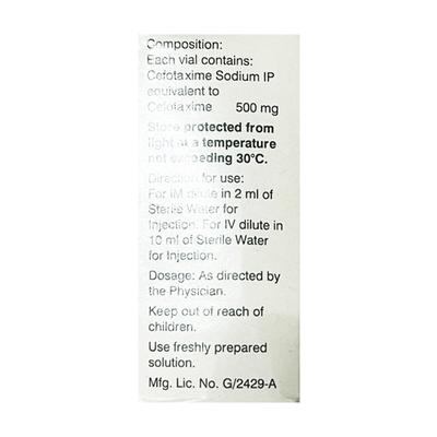 Cefantral 0.5gm Injection 1's - Bacterial Infections-Cep