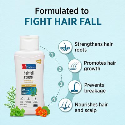 Dr Batra's Hair Fall Control Shampoo 490 ml - Shampoos