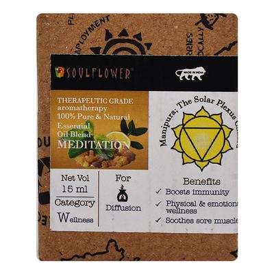 Soulflower Essential Oil Meditation 15 ml - Essential Oils