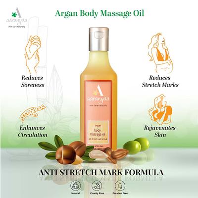 Aaranyaa Argan Body Massage Oil 225 ml - Massage Oils