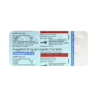 EMPAGLYN L 25/5 Tablet 10's - Diabetes-Ant