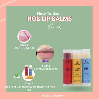 House Of Beauty Pout Perfect Tinted Lip Balm 3's - Lip Balms
